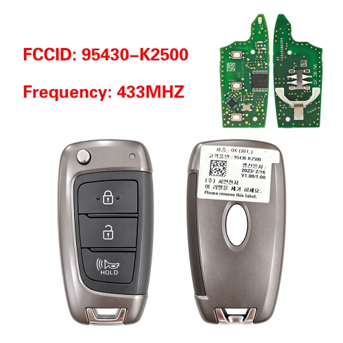 CN020574 OEM 3-Button Smart Remote Key for Hyundai Venue 2020–2025 433MHz 95430-K2500