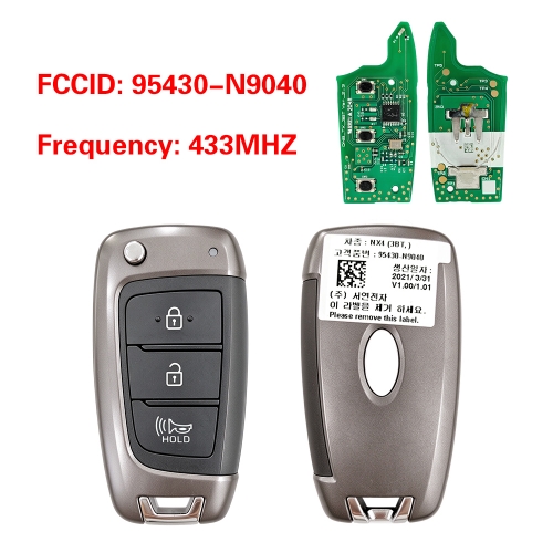 CN020588 OEM 3-Button Smart Remote Key for Hyundai Tucson 2022–2024 433MHz 95430-N9040