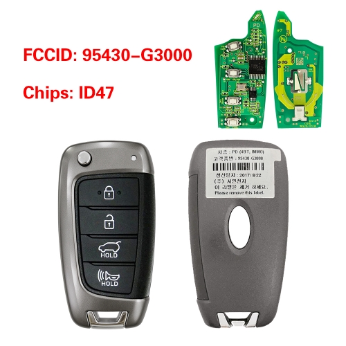CN020552 OEM 4-Button Smart Remote Key for Hyundai Elantra GT 2018–2020 433MHz 95430-G3000
