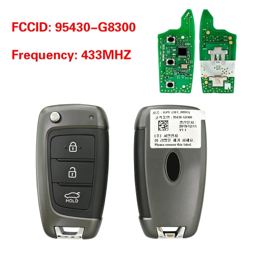 CN020553 OEM 3-Button Smart Remote Key for Hyundai i30  i30 N 2017-2020 433MHz 95430-G8300