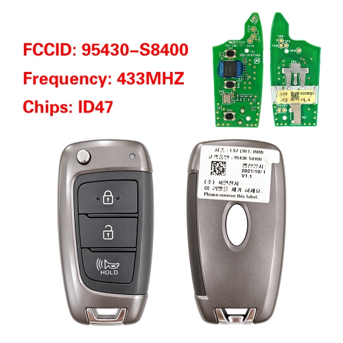 CN020546 OEM 3-Button Smart Remote Key for Hyundai Palisade 2019–2022 ID47 Chip 433MHz 95430-S8400