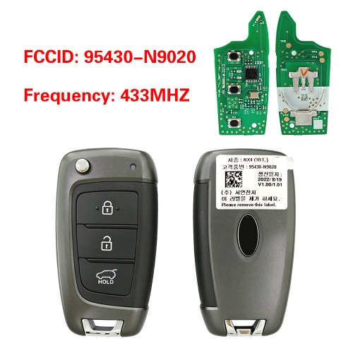 CN020587 OEM 3-Button Smart Remote Key for Hyundai Tucson 2022+ 433MHz 95430-N9020