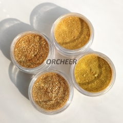 Crystal gold pearl pigment
