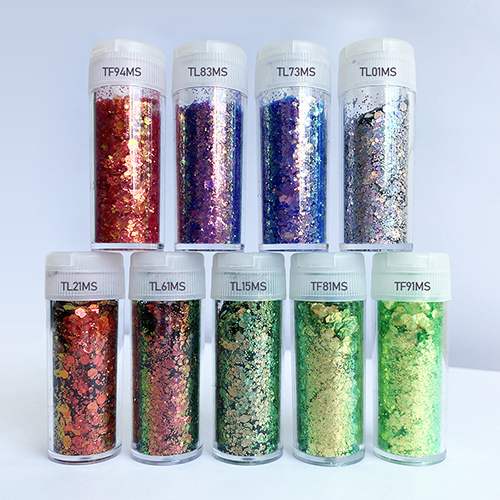 Chameleon glitter powder - Orcheer 18 Color Holographic Craft Glitter