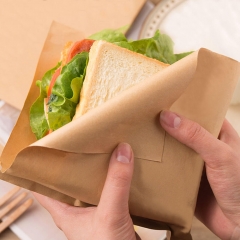 Оберточная бумага против жира для пищевых продуктов размером с лист