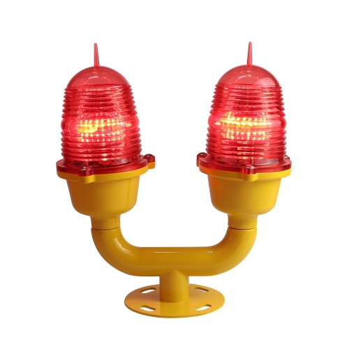 Low Intensity Double Aviation Obstruction Light For Tower and Building