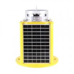 Solar Powered Portable High Intensity Type B Obstacle Warning Light