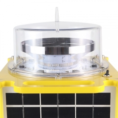 Solar Powered Portable High Intensity Type B Obstacle Warning Light