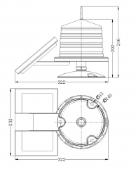 Solar Medium Intensity Type B Aviation Obstruction Light