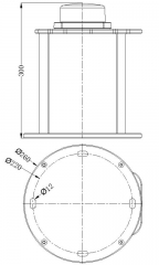 Solar Powered Low Intensity Aviation Obstacle Lamp