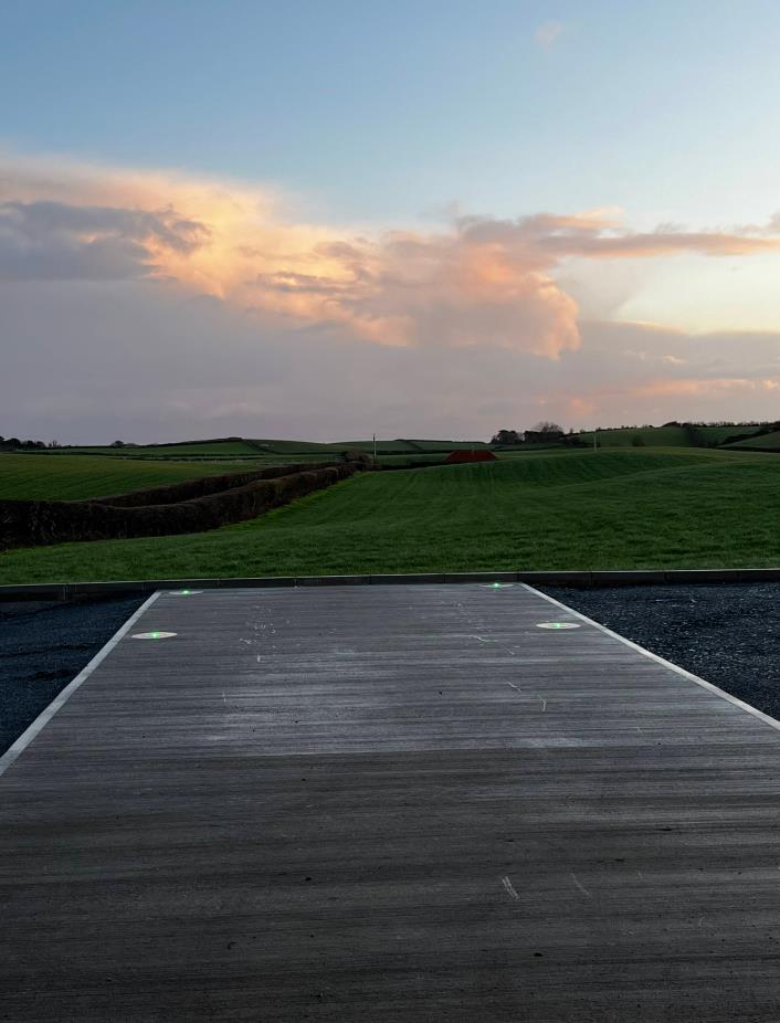 A Private Helipad in Northern Ireland, UK