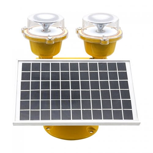 Solar Powered Double Obstruction Warning Light