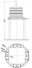 Portable Medium Intensity Type B Solar Aviation Obstruction Light