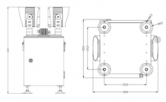 3 Colors Rotating Beacon Light For Heliport and Airport