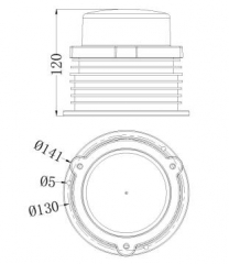 CAAC Approved Low-intensity Type D Obstruction Light
