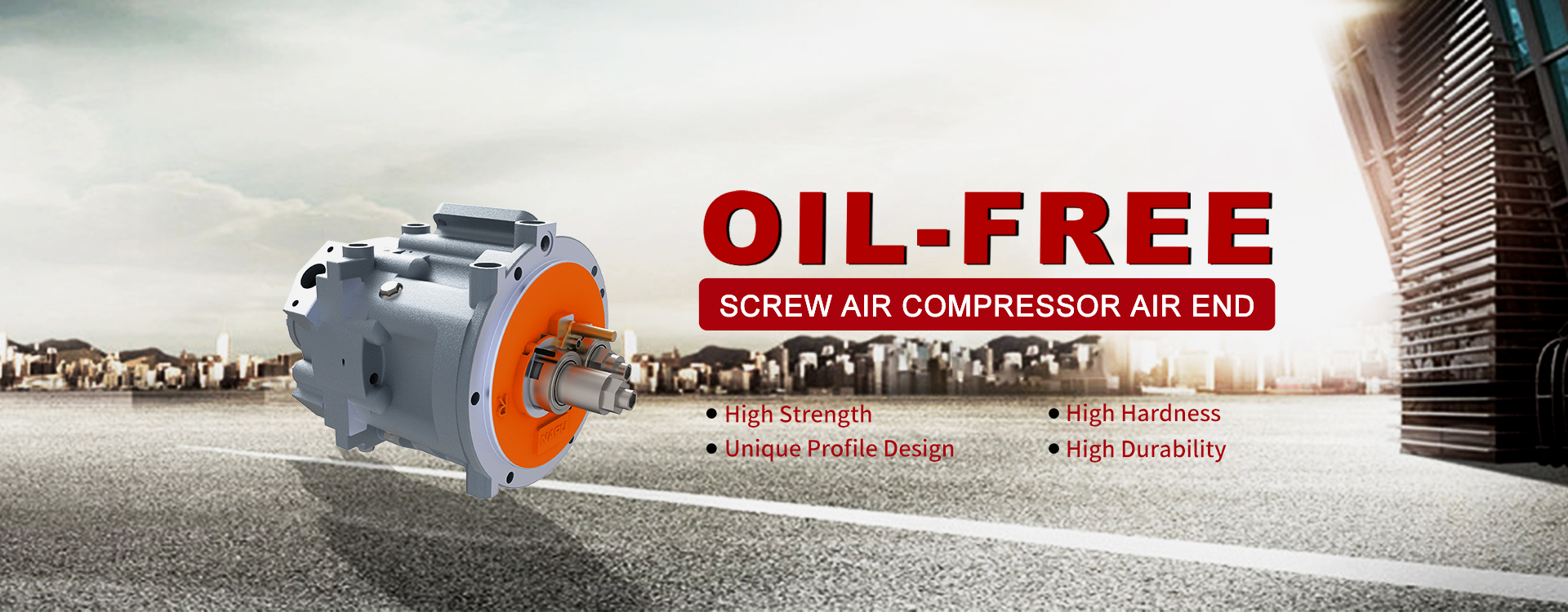 Oil Free Screw Air Compressor Air End