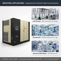 Ingersoll Rand E315I Oil-Free Rotary Screw Air Compressor315kw 420HP Heavy-Duty Powerhouse