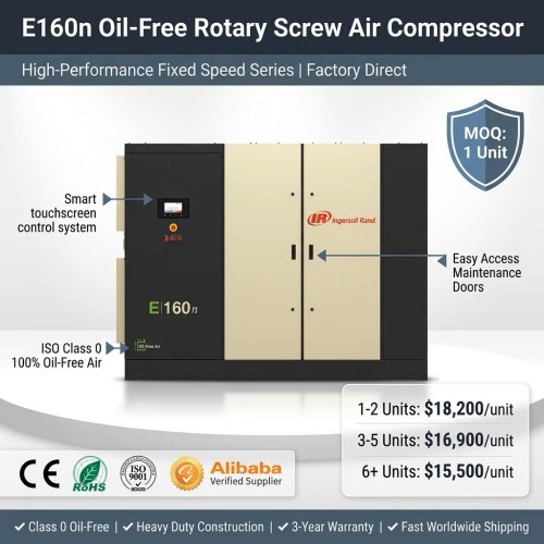 Ingersoll Rand E160n Oil-Free Variable Speed Drive (VSD) Air Compressor160kw