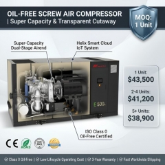 Ingersoll Rand E500n 500kw 670HP ISO 8573-1 Class 0 Certified Oil-Free Rotary Screw Air Compressor