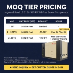 Ingersoll Rand Ls315I Low Pressure Oil-Free Rotary Screw Air Compressor