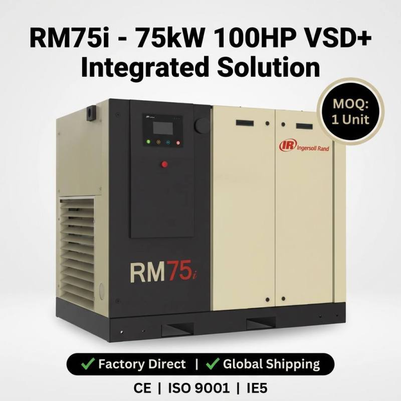 Ingersoll Rand RM75I 75kw 100HP Nextgen Permanent Magnet Rotary Screw Air Compressor