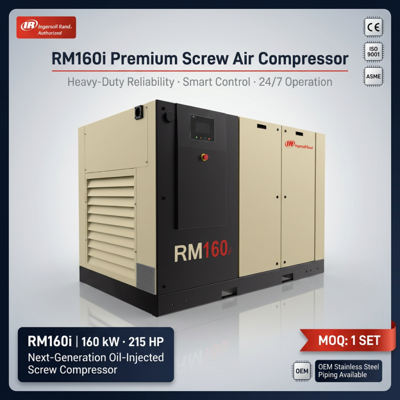Ingersoll Rand RM160 Oil-Flooded Rotary Screw Air Compressor