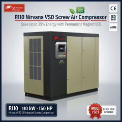 Ingersoll Rand R110 Oil-Flooded Rotary Screw Air Compressor - 110kw / 150HP