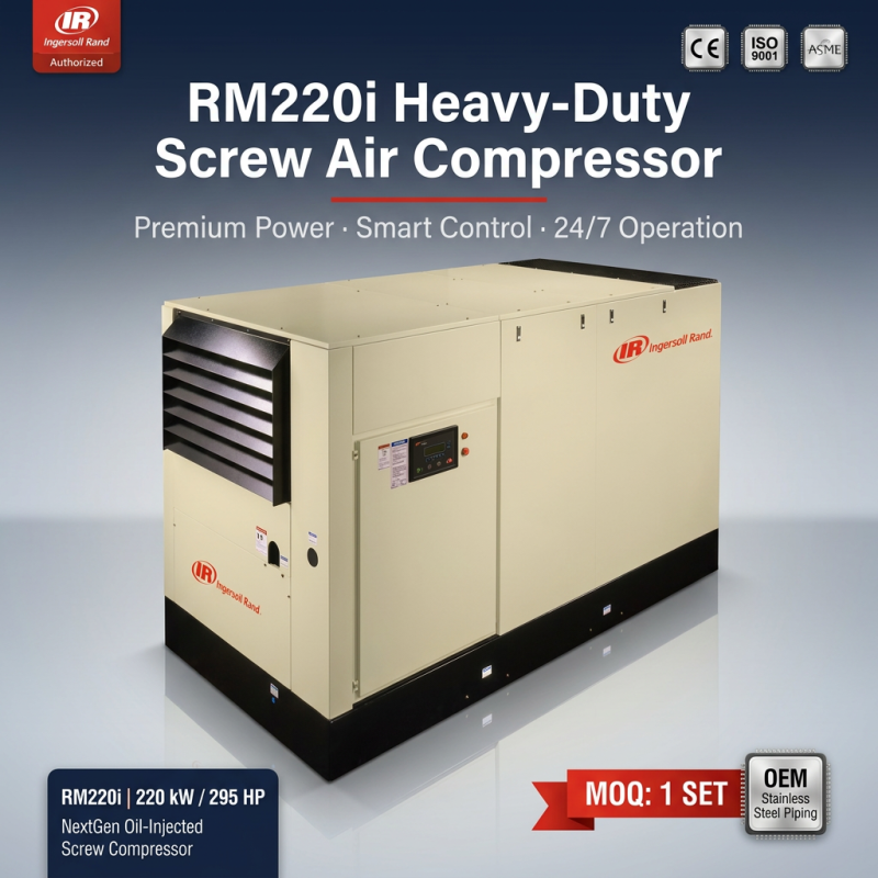 Ingersoll Rand RM220I 220kw 300HP Oil-Injected Rotary Screw Air Compressor