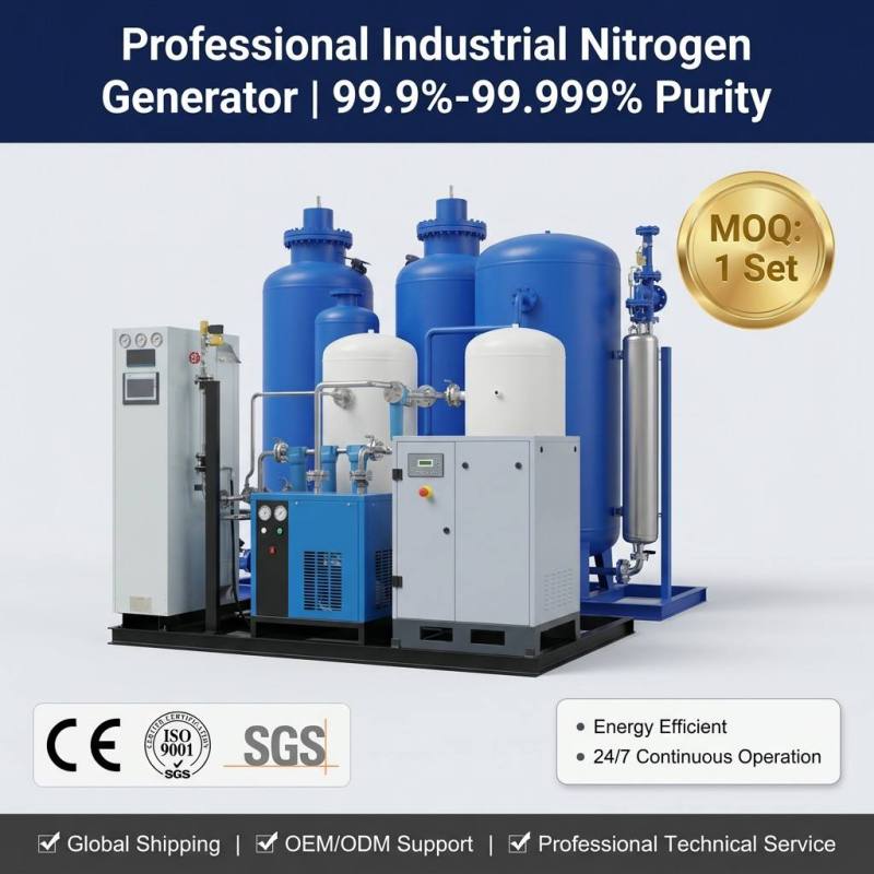 High Purity Modular Psa Nitrogen Generator 99.999% N2 Gas Generating System