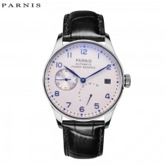 43mm Parnis Power Reserve Automatic Movement Men s