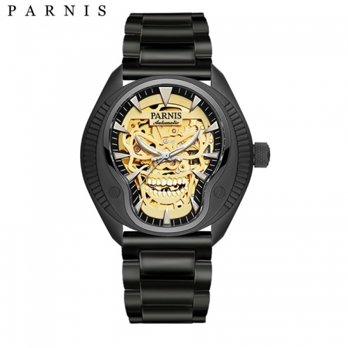 43mm Parnis Sapphire Cool Skull Dial Miyota Automatic Men