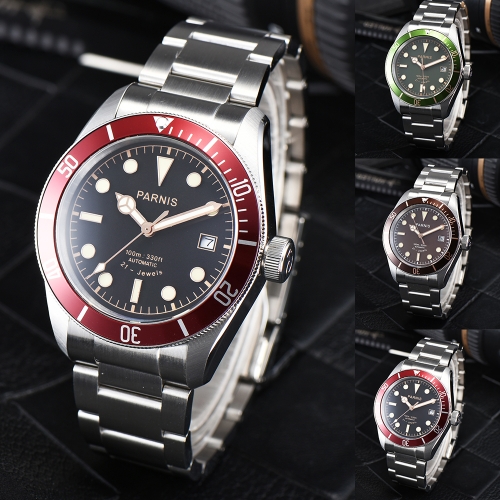 41mm Parnis Sapphire Crystal Miyota Automatic Men's Watch Luminous Marker 10 ATM Waterproof