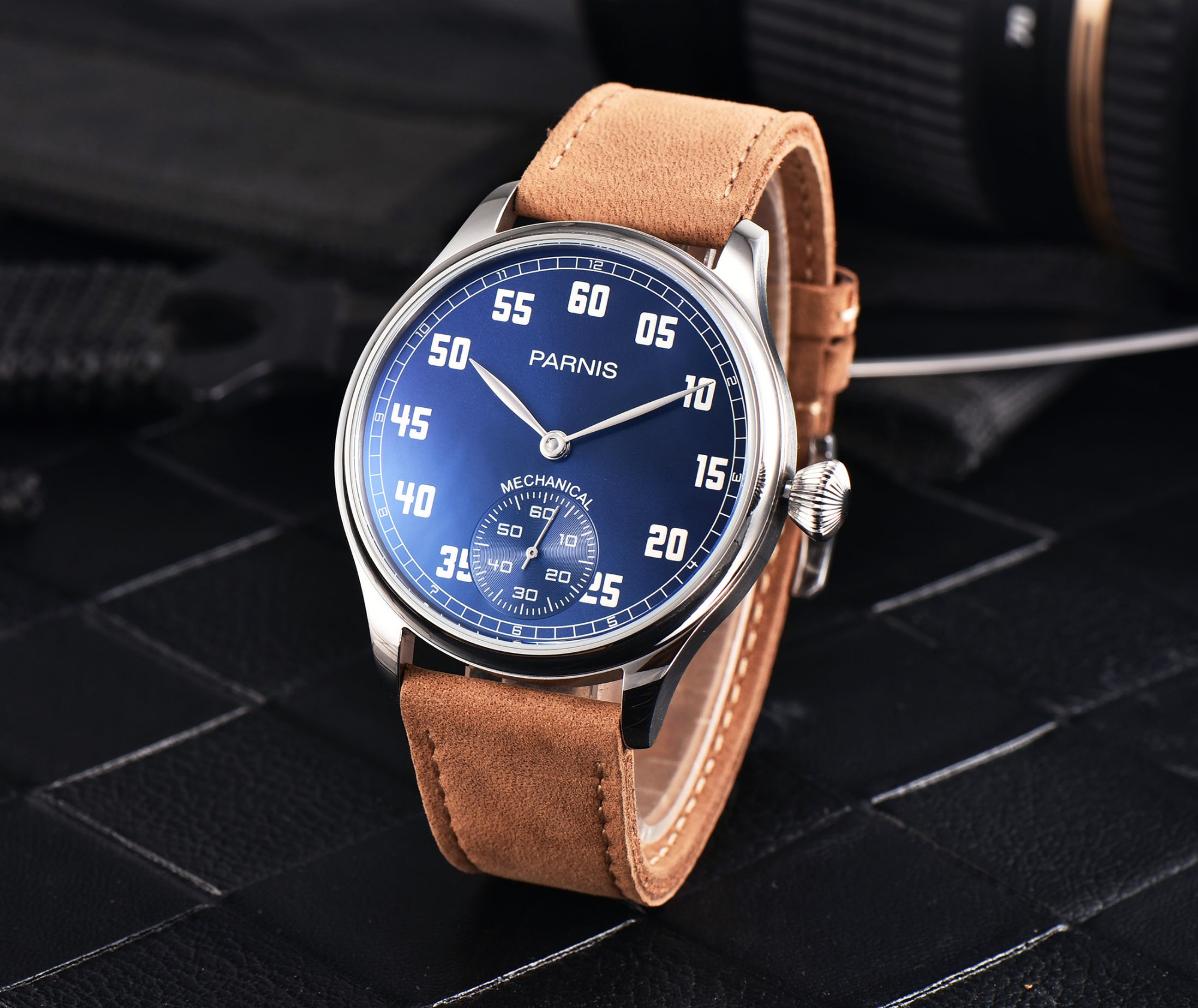 Parnis 44mm pilot best sale