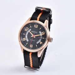 Rose Gold Case, Nylon Strap