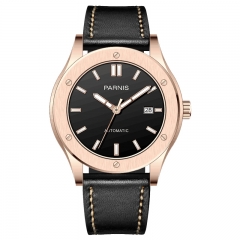 Rose Gold Case Black Dial