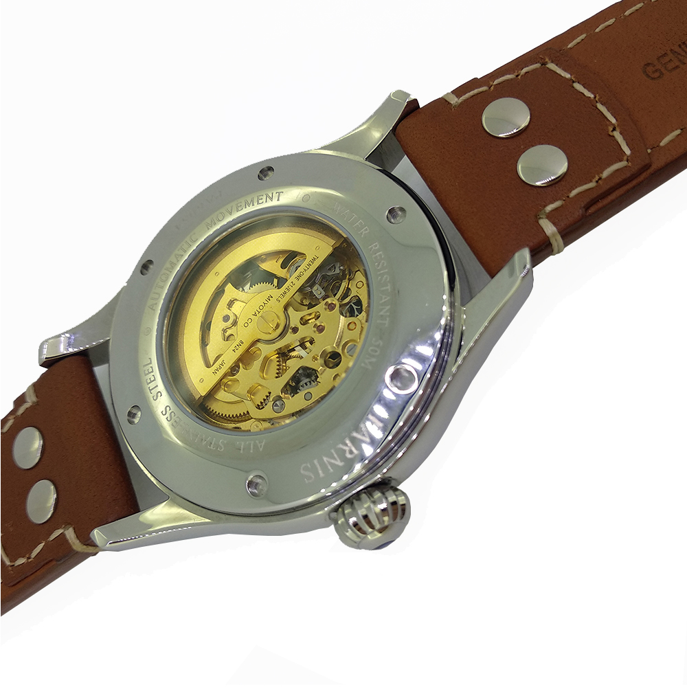 42mm Parnis Luminous Dial Miyota 8N24 Automatic Men Casual Watch