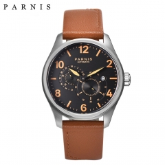 Stainless Steel Case, Black Dial with Orange Mark