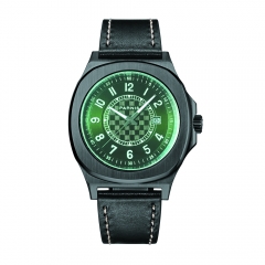 Green Dial ,PVD Black Case