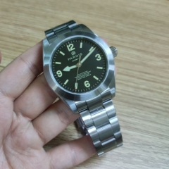 40mm Parnis Sapphire Glass Matte Watch Case Men's Mechanical Watch