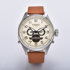 Beige Dial ,Silver Case