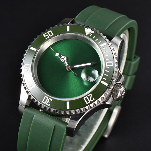 40mm Parnis Reloj de lujo para hombre con marcador luminoso automático Miyota de cristal de zafiro