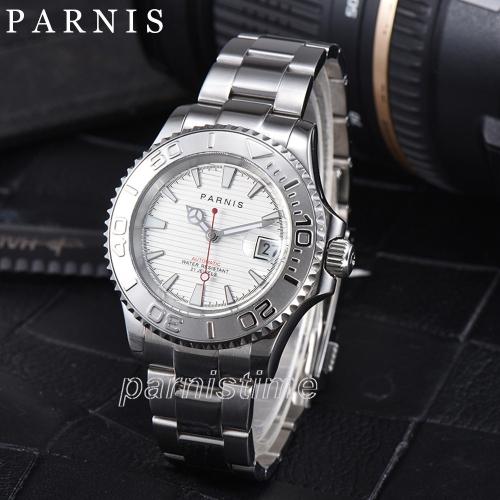 41mm Parnis Luminous Marker Miyota Automatic Movement Men's Watch Rotating Bezel