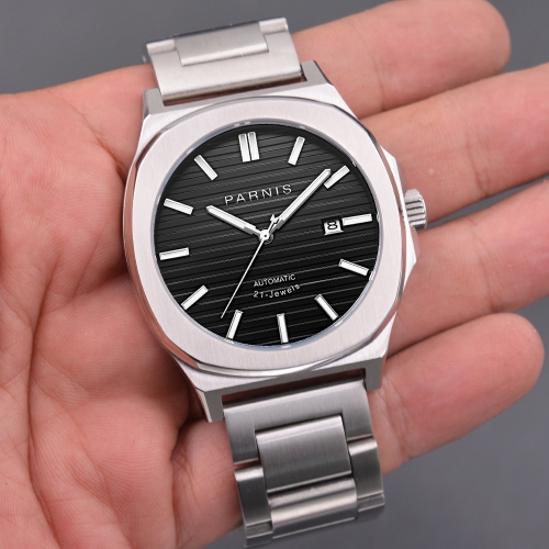 42mm Parnis Sapphire Crystal Miyota Automatic Men Mechanical Watch Luminous Mark
