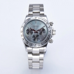 Gray Dial White Bezel