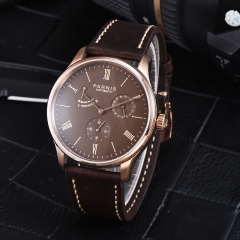 Rose Gold Case, Coffee Dial