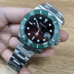 Black Dial, Green Bezel