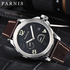 44mm Parnis Sapphire Glass Power Reserve Automatic Movement Men Mechanical Watch