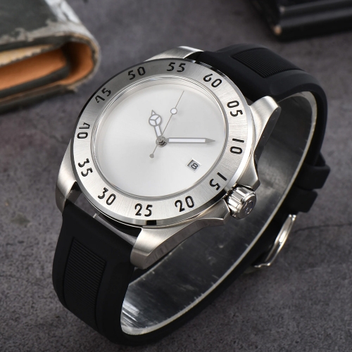 43mm Parnis 21 Jewels Miyota Automatic Men's Mechanical Wristwatch Sapphire Date