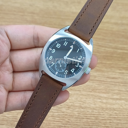 Parnis 36mm Military Men Black Wristwatch Automatic ST1701 Men Watch Mechanical Watches