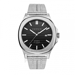 42mm Parnis Sapphire Crystal Miyota Automatic Men Mechanical Watch Luminous Mark
